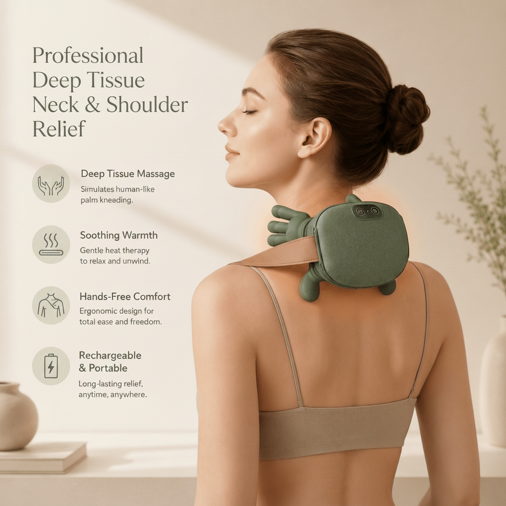 Cordless Neck and Shoulder Massager with Heat | VELTRO - VELTRO